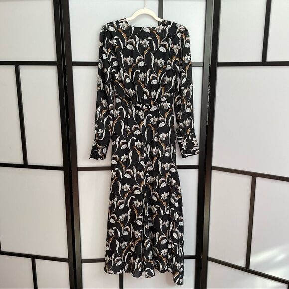 [4] NWT Acler Garber Dress Wedding Guest Floral Print Long Sleeve Maxi Dress - Picture 7 of 16